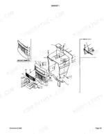 kubota-m4500dt-tractor-parts-catalog-cab-parts-145.webp Kubota M4500DT exploded view diagram of the bonnet, front grille, and headlight assembly components.