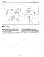 kubota-m4700-m5400-m5400dt-n-tractor-service-manual-m4700-m5400-wsm-11790-hydraulic-279.webp Kubota M4700, M5400, M5400DT-N power steering hydraulic circuit diagram, component labels, and oil flow description.