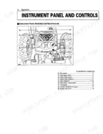 kubota-m4700-m5400-tractor-operator-manual-controls-18.webp Kubota M4700, M5400 instrument panel and controls diagram with numbered key for switches, gauges, and indicators.
