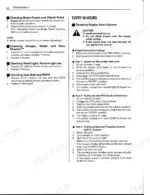 kubota-m4900-to-m9000-tractor-operator-manual-operations-11.webp Kubota M4900, M5700, M6800S, M8200, M9000 50-hour maintenance procedures for brake, clutch, gauges, lights, and engine start system.