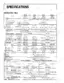 Kubota M5700, M6800, M8200, M9000 technical specification table for engine, dimensions, and hydraulic systems.