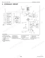 Kubota M59, TL1350, BT1200 hydraulic circuit diagram showing control valves, pumps, and HST system components.