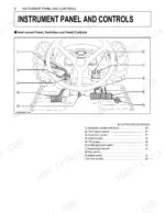 kubota-m96sdtm-tractor-operator-manual-controls-30.webp Kubota M96SDTM instrument panel and controls diagram showing pedals, switches, and levers with numbered index.