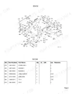 kubota-tl500-front-end-loader-parts-catalog-boom-parts-7.webp Kubota TL500 boom assembly exploded parts diagram with component reference numbers