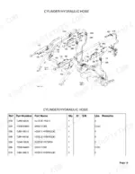 kubota-tl500-front-end-loader-parts-catalog-hydraulic-parts-19.webp Kubota TL500 hydraulic system parts catalog page 19 with exploded view and part numbers