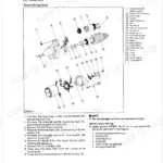 Kubota Z442-B Z482-B D662-B D722-B engine exploded view diagram with numbered parts