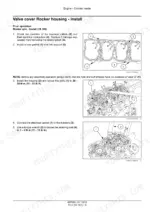 0606f912-b2-page-108 CNH NEF Tier 4A (interim) and Stage IIIB Engine, F4DFE413A*A...F4HFE614E*A001: Valve cover rocker housing installation steps.