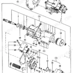 Yanmar B37V-1 (3TNE88-B1A) exploded view diagram of the hydraulic oil pump and joint assembly.