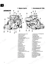 09ca6e1e-b-exploded-view-9 Yanmar 1GM10, 2GM20(F), 3GM30(F), 3HM35(F), 2GM20 (F), 3GM30 (F), 3HM35 (F) engine parts diagram and identification list.