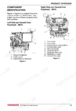 09cba8af-b-exploded-view-21 Yanmar 4BY3-150, 4BY3-150Z, 4BY3-180, 4BY3-180Z, 6BY3-220, 6BY3-220Z, 6BY3-260, 6BY3-260Z component identification diagrams.