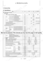 0a64f0b8-b-specs-25 Yanmar SV15 and SV17 (including the EX) technical data table showing machine dimensions, traveling performance, and work performance specs.