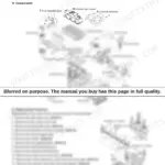 Yanmar C30R-2 engine cylinder head exploded view diagram and disassembly procedure for components and rocker arm assembly.
