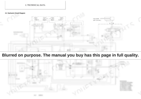 Yanmar C30R-2 hydraulic circuit diagram showing pumps, valves, cylinders, and pressure settings for the crawler carrier.