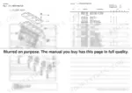 Yanmar 4TNE84T exploded view diagram and parts list for cylinder block assembly.