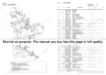 Yanmar 4TNE84T governor exploded view diagram and parts list with reference numbers.