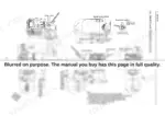 116ce953-b-system-diagram-33 Yanmar 3JH4E, 4JH4E, 4JH4-TE, 4JH4-HTE dimensional drawing with SD50/SD40 sail drive, showing engine mounts and components.