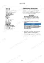 146d72ea-b2-procedures-85 Yanmar SV18 engine service manual: cylinder head disassembly procedure and parts list for valve train components.