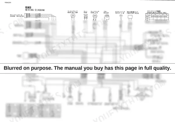 Yanmar VIO10 wiring diagram — starter switch and electrical system.