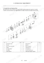 1cbf6696-b-exploded-view-131 Yanmar SV08-1 hydraulic pump exploded view diagram and parts list with component numbers 1 through 14.
