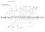 1cbf6696-b-hydraulic-100 Yanmar SV08-1 hydraulic circuit schematic showing control valve, pump, motors, cylinders, and valve set pressure table.