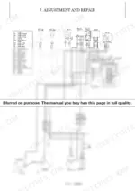 1e8a0e2b-b-wiring-205 Yanmar SV20 electrical wiring diagram showing starter motor, fuse box, battery, and engine-stop solenoid connections.