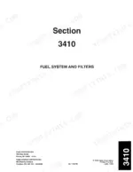2251fd22-b-page-43 Case 689G, 689G Telescopic Handler service manual section 3410, Fuel System and Filters cover page.