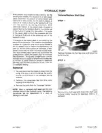 2251fd22-b-procedures-191 Case 689G Telescopic Handler hydraulic pump shaft seal removal and replacement procedure steps and diagrams.