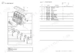 259f5448-b-parts-list-3 Yanmar 4TNV84-GGE cylinder block exploded view diagram and parts list with bearings, plugs, and head studs.