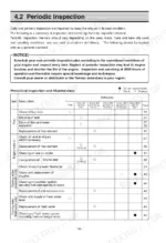 260823d5-b-maintenance-36 Yanmar 6LYA-STP, 6LY2A-STP periodic inspection and maintenance schedule table for fuel, lube oil, and cooling systems.