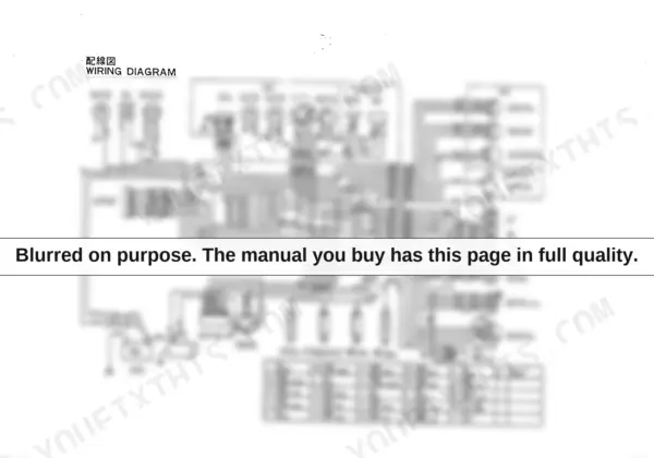 Yanmar B50 Crawler Backhoe wiring diagram showing cabin, heater, lamps, and wire color key.