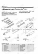 2bf08802-b-parts-list-18 Yanmar 2TD, 3TD, 4TD standard maintenance tool kit diagram and parts list including wrenches, oiler, and tool box.