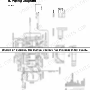 Yanmar 2TD, 3TD, 4TD piping diagram showing fuel, lube oil, and sea water cooling system flow and component details.