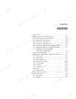 2ce310d5-b3-page-53 Manitou America Z17/170Z service manual Chapter 4 Engine table of contents for maintenance and repair procedures.