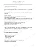 2ce310d5-b3-safety-10 Manitou America Z17/170Z service manual page detailing general maintenance cautions, safety precautions, and disassembly procedures.