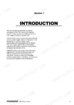 31df769a-b-procedures-5 Yanmar 3TNV88F service manual Section 1 Introduction page describing engine service procedures and safety guidelines.