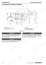31df769a-b-wiring-226 Yanmar 3TNV88F alternator wiring diagram showing IC regulator, key switch, charge lamp, and battery connections.