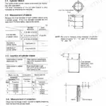 Cylinder sleeve measurement and insertion specs — Yanmar 6LYA marine diesel engine overhaul.