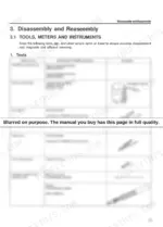 Yanmar LA Series (L40AE to L100AE) service tool list and illustrations.