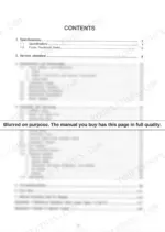 Yanmar LA Series (L40AE to L100AE) service manual table of contents.
