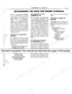 Nissan Diesel Motor Co., Ltd. PE6, PE6T manual page on determining the need for engine overhaul and disassembly judgment.