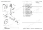 3877d138-b-parts-list-13 Yanmar 4TNV84T exploded view of crankshaft and piston assembly