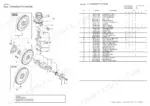 3bb5e4a8-b-exploded-view-11 Yanmar 4TNV88-GGE, TNV SERIES exploded view of crankshaft, piston, and flywheel components with parts list table.