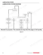 3db9b8f6-b-system-diagram-210 Yanmar 4TNE92-NMH, 4TNE92-NMHA, 4TNE98-NMH lubrication system flow diagram showing oil pump, filter, and components.