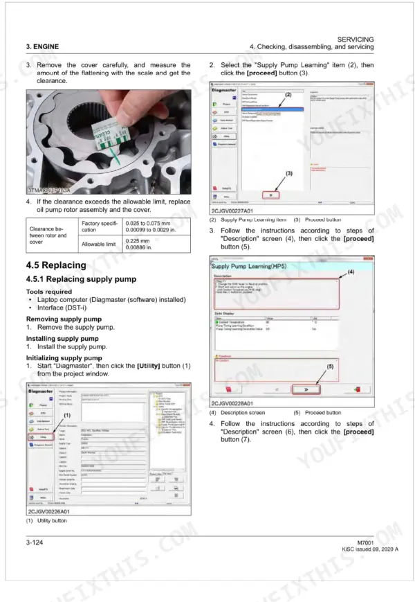 Kubota M7-131 workshop manual - Servicing