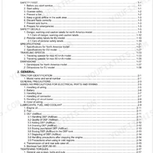 Kubota M7-131, M7-151, M7-171 Tractor Workshop Manual