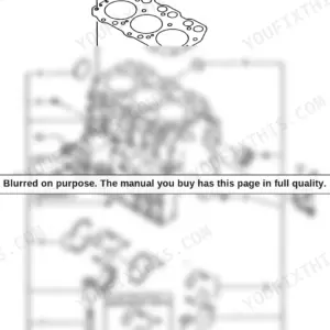 Yanmar 3TNA72L-UTB (YB10-2) cylinder block exploded view showing main bearings, head gasket, and mounting hardware.