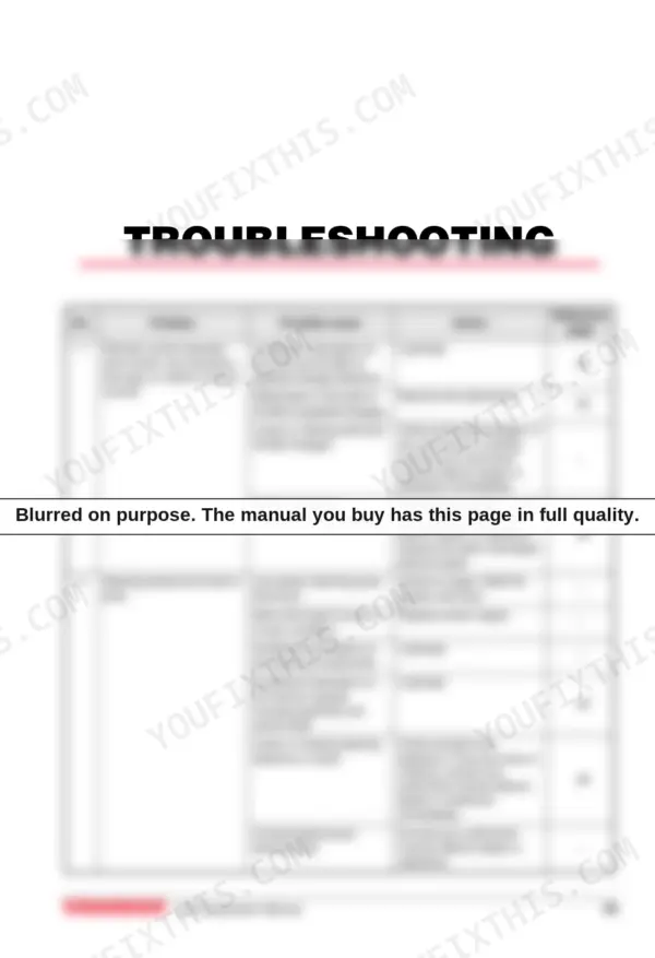 Yanmar ZT370 troubleshooting table for remote control and steering wheel issues, including causes and corrective actions.
