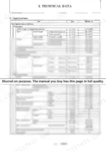 459c5544-b-specs-16 Yanmar B50-2B (US) technical data table showing machine dimensions, traveling performance, and work performance specs.