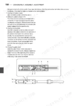 47ed4d71-b-procedures-164 Yanmar 6EY17W assembly procedure for battery holder, system voltage reset, and upper cover installation with component diagram.