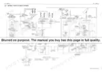 49639bcd-b2-hydraulic-429 Yanmar EG907 general hydraulic circuit diagram showing pumps, valves, cylinders, and filters with pressure specifications.